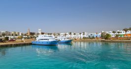 Hurghada, Hafen, Bucht, Schiff, Ägypten