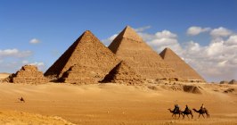 Ägypten Pyramiden Kairo Gizeh Kamele Wüste