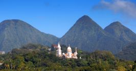 Martinique, Karibik, Kirche, Berg, Panorama, Westindische Inseln, Landschaften, Frankreich