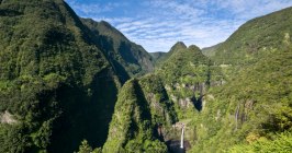 La Réunion, Indischer Ozean, Regenwald, Felsen, Gebirge, Wasserfall, Landschaft