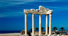 Side, Türkei, Ruinen, Heiligtum des Apollo, Türkische Riviera, Mittelmeer