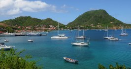 Karibik, Guadeloupe, Les Saintes, Karibisches Meer, Frankreich, Natur, Meer, Landschaft, Strand, Boote, Hafen, Berge