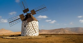 Spanien, Kanaren, Kanarische Inseln, Fuerteventura, Wüste, Windmühle