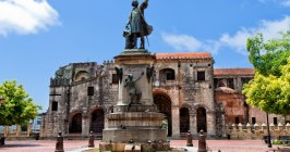 Karibik Dominikanische Republik Santo Domingo Christoph Kolumbus Statue Kathedrale