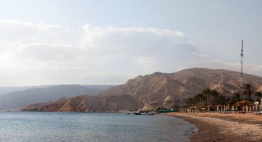 Ägypten, Sinai, Halbinsel Sinai, Landschaft, Küste, Strand, Wolke, Himmel, Rotes Meer